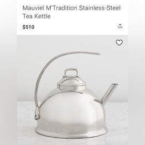 Mauviel Stainless Steel Tea Kettle